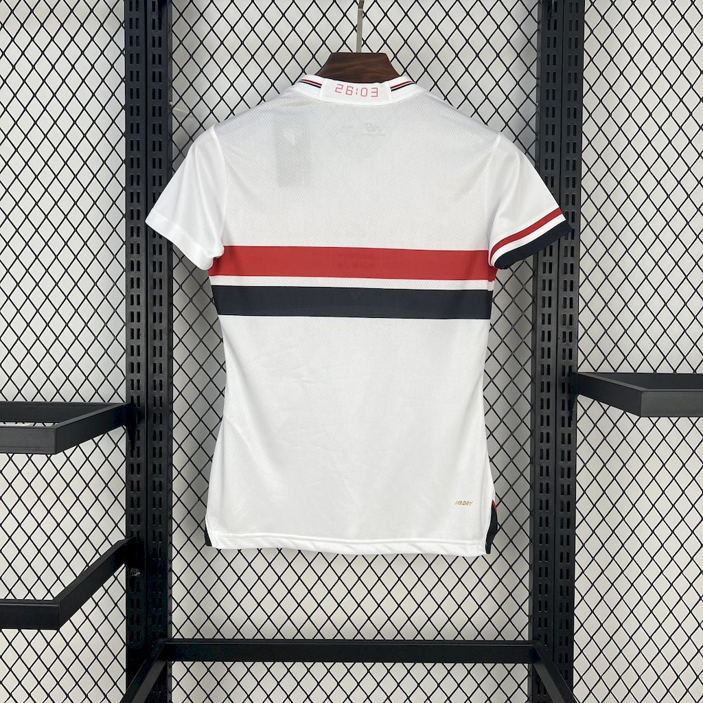 Camiseta Sao Paulo Local 2025/26 Versión Mujer