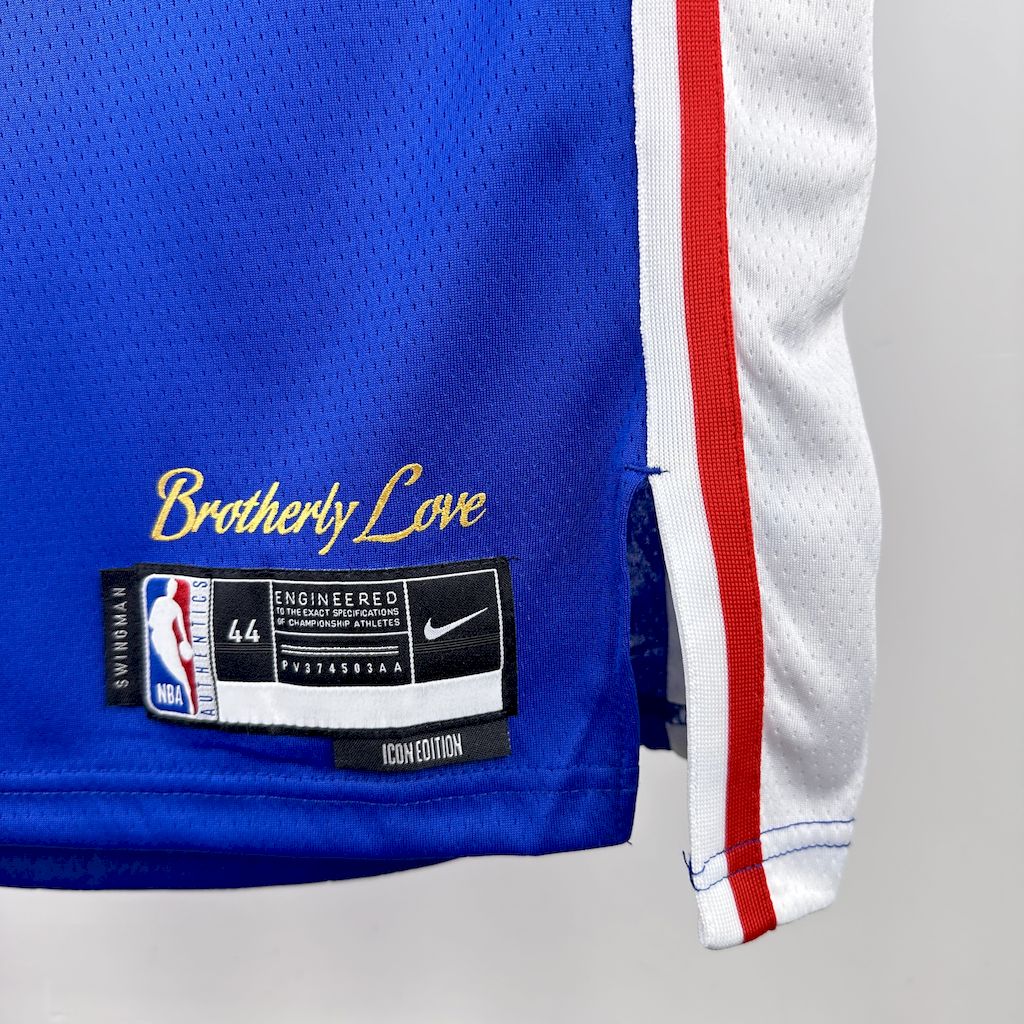 Camiseta Philadelphia 76ers 2023 Camiseta Azul NBA
