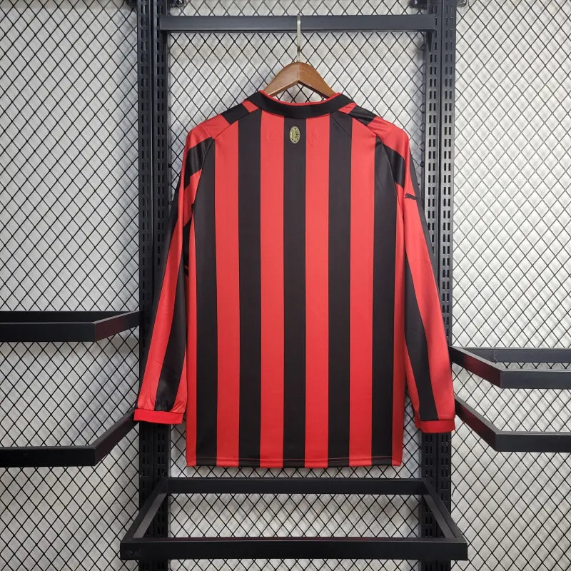 Camiseta AC Milán Edición Aniversario Roja 2024/25 Versión Fan Manga Larga