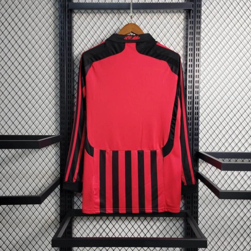 Camiseta AC Milan Manga Larga Local Retro 2007/08 Versión Fan