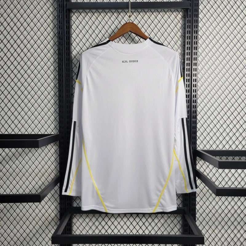 Camiseta Real Madrid Manga Larga Local Retro 2009/10 Versión Fan