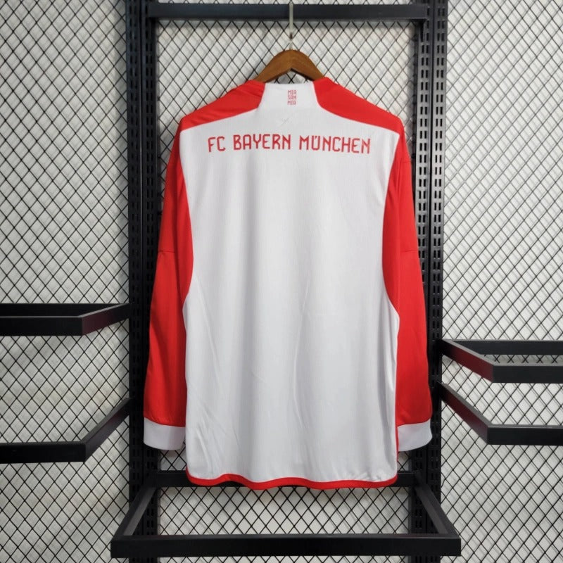 Camiseta Bayern Munich Manga Larga Local 2023/24 Versión Fan