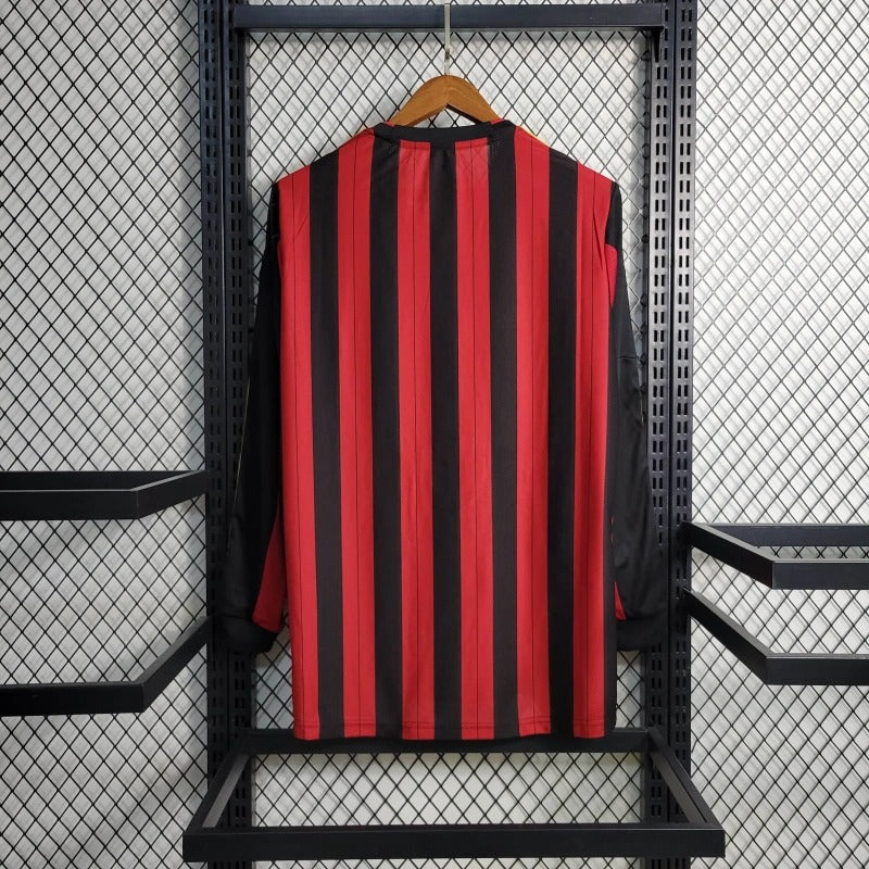 Camiseta AC Milan Manga Larga Local Retro 2013/14 Versión Fan