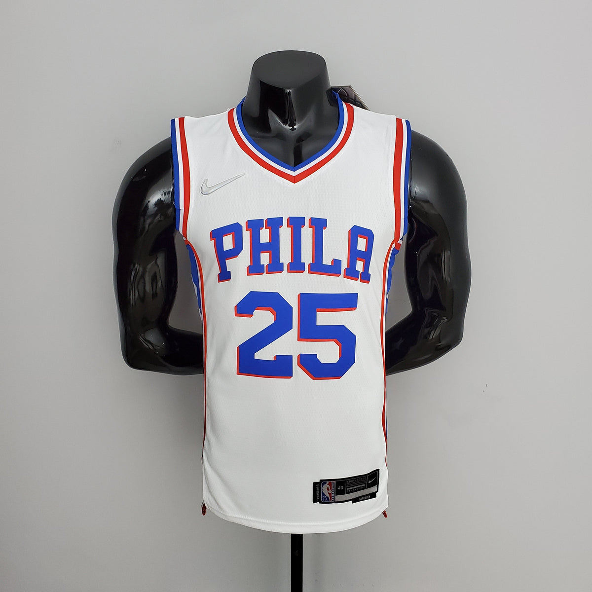 Camiseta NBA 75 Aniversario Philadelphia 76ers Blanca