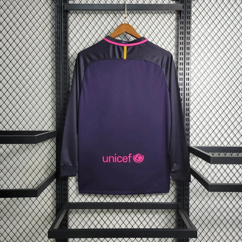 Camiseta FC Barcelona Retro Visita Manga Larga 2016/17
