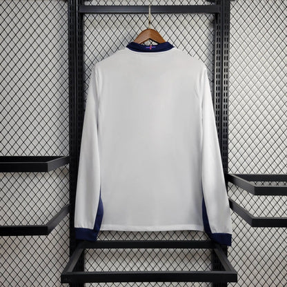 Camiseta Inglaterra Local Manga Larga 2024 Versión Fan