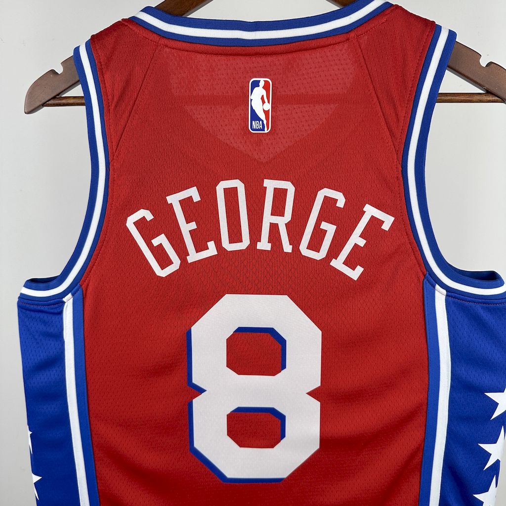 Camiseta Philadelphia 76ers 2023 Camiseta Roja NBA