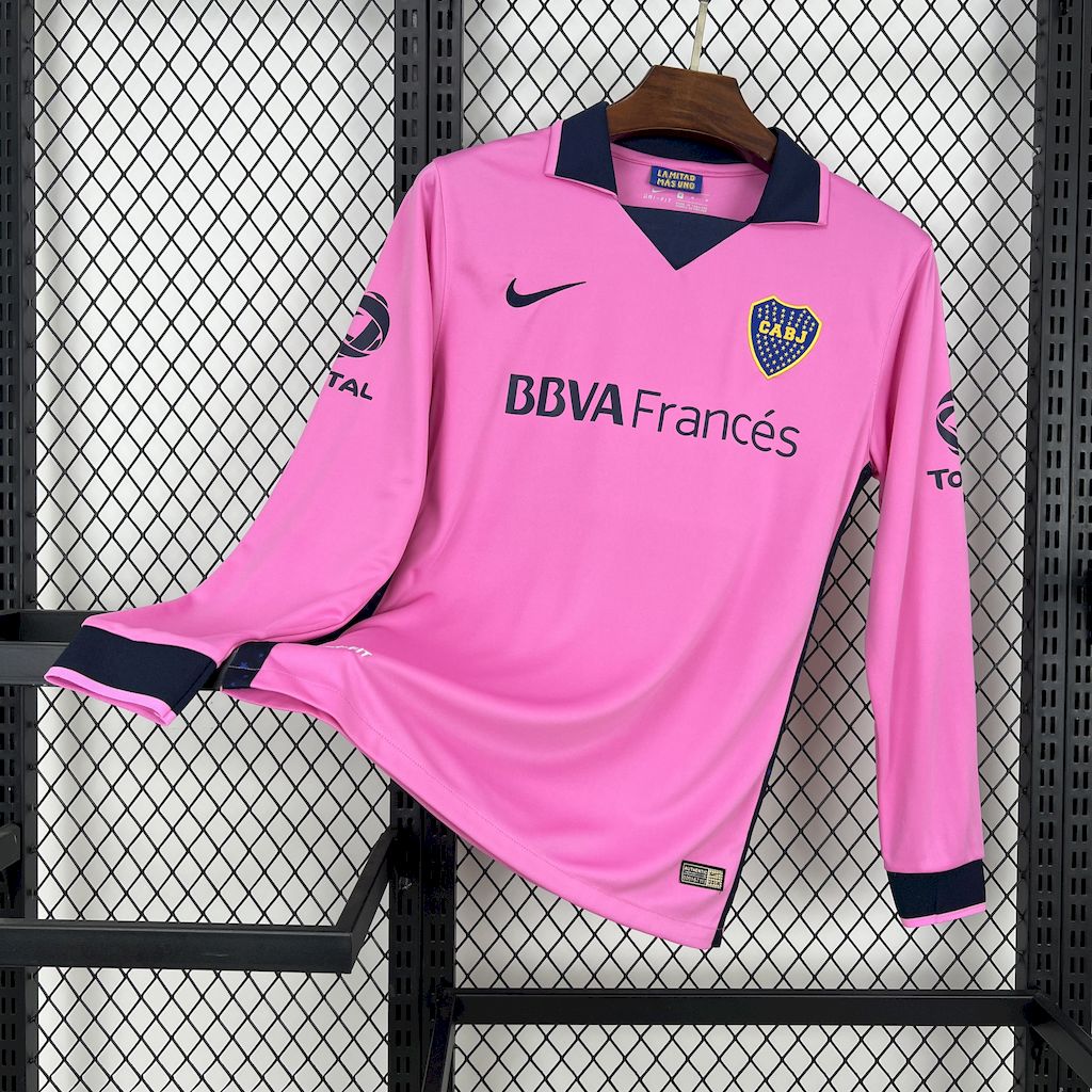 Camiseta Boca Juniors Visita Manga Larga Retro 2013/14 Versión Fan
