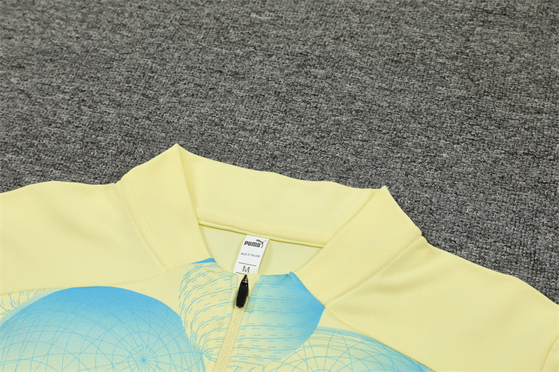 Buzo Completo Manchester City Diseño Amarillo