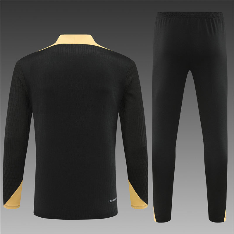 Buzo Completo PSG Negro Dorado