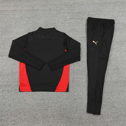 Buzo Completo AC Milán Negro Dorado