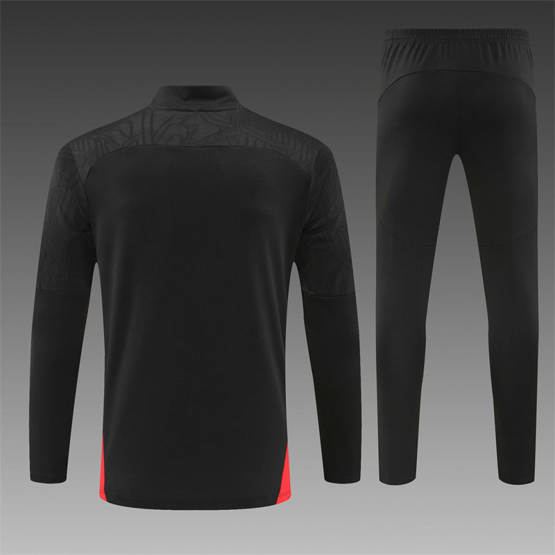 Buzo Completo AC Milán Negro Dorado