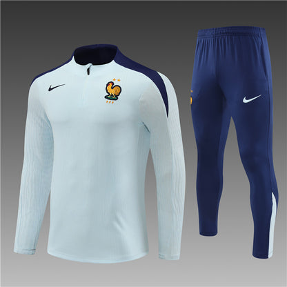 Buzo Completo Francia Blanco Azul