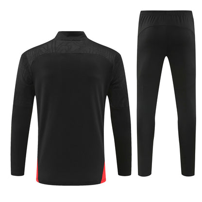 Buzo Completo AC Milán Negro Dorado