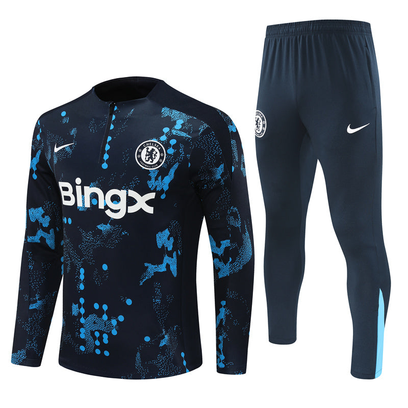 Buzo Completo Chelsea Diseño Celeste