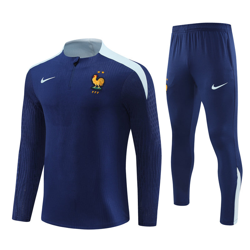 Buzo Completo Francia Azul Blanco