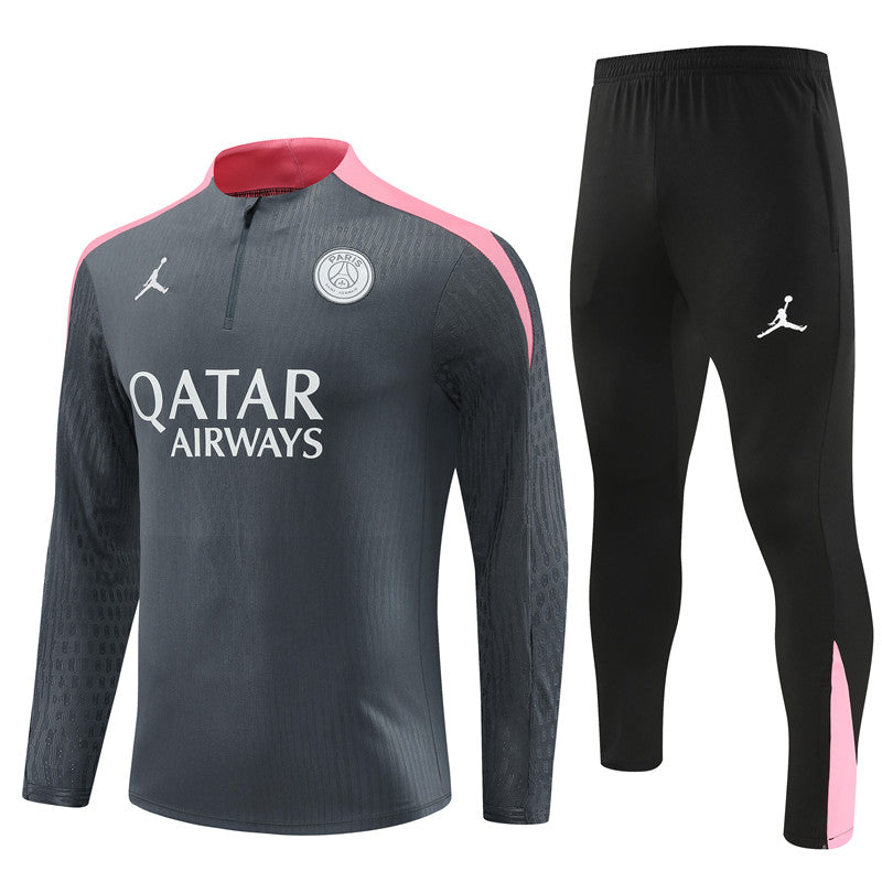Buzo Completo PSG Gris Rosado