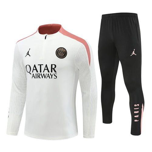 Buzo Completo PSG Blanco Rosado Edición Jordan