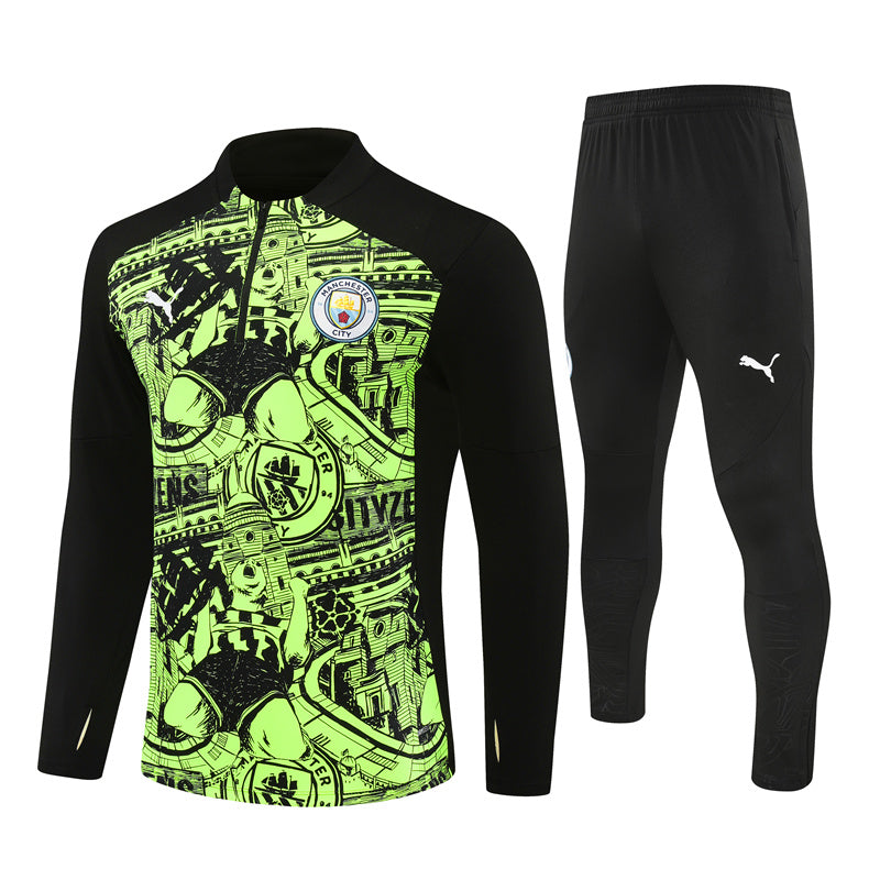 Buzo Completo Manchester City Diseño Verde