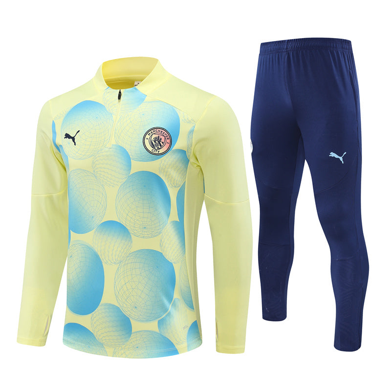 Buzo Completo Manchester City Diseño Amarillo