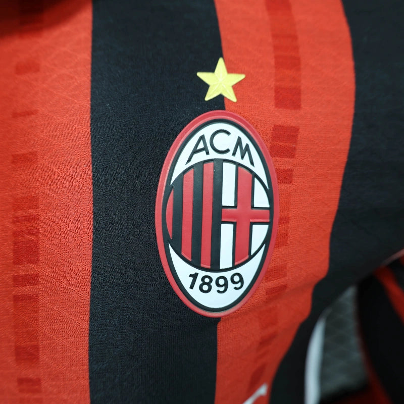 Camiseta AC Milán Local Manga Larga 2024/25 Versión Fan