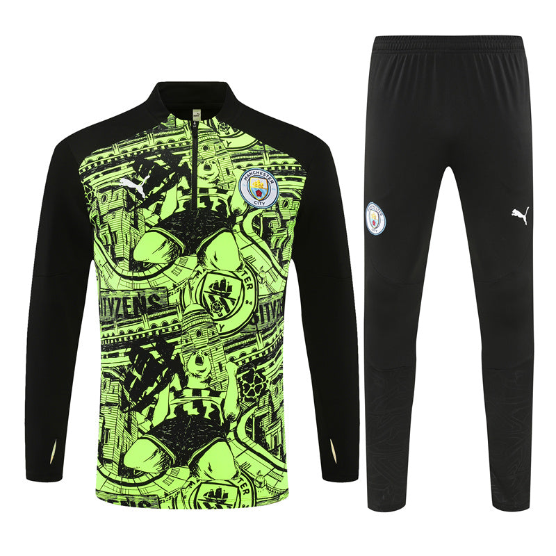 Buzo Completo Manchester City Diseño Verde