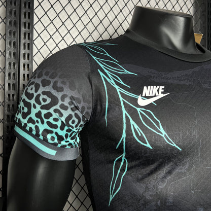 Camiseta Brasil Edición Especial Negra 2024 Versión Jugador