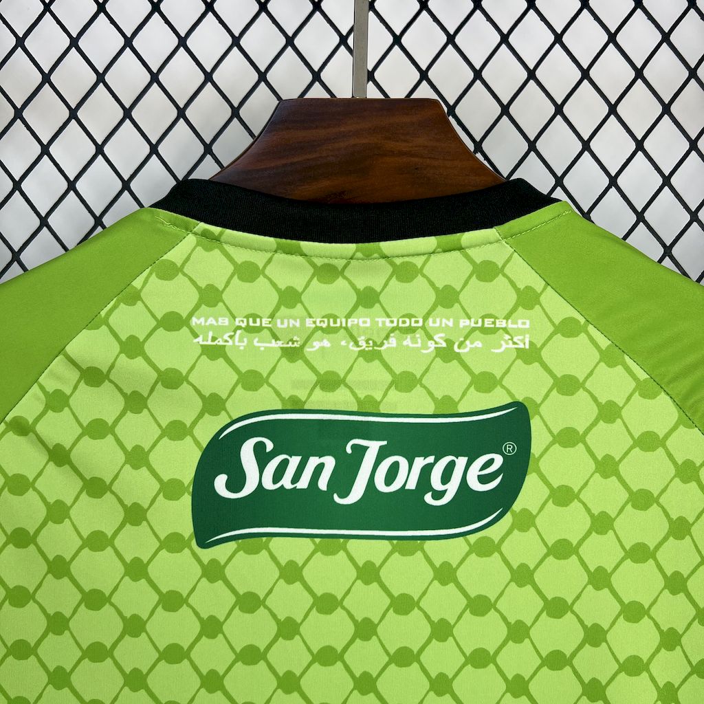 Camiseta Palestino Verde Claro 2025/26 Versión Fan