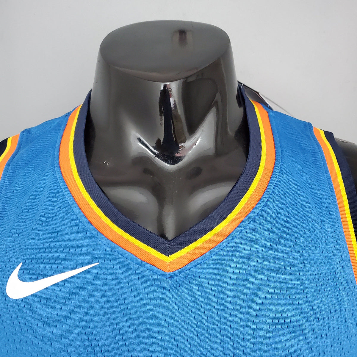 Camiseta Oklahoma City Thunder Camiseta Clásica Celeste Naranja