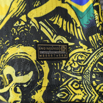 Camiseta Brasil Edición Especial Amarilla "Cristo Redentor" 2024 Versión Jugador