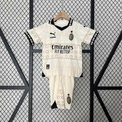 AC Milán Kit Niños "Pleasures" Beige 2023/24