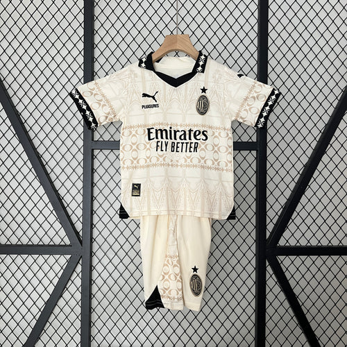 AC Milán Kit Niños "Pleasures" Beige 2023/24