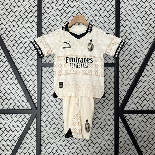 AC Milán Kit Niños "Pleasures" Beige 2023/24