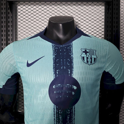 Camiseta FC Barcelona Pre-Partido Celeste 2025/26 Versión Jugador