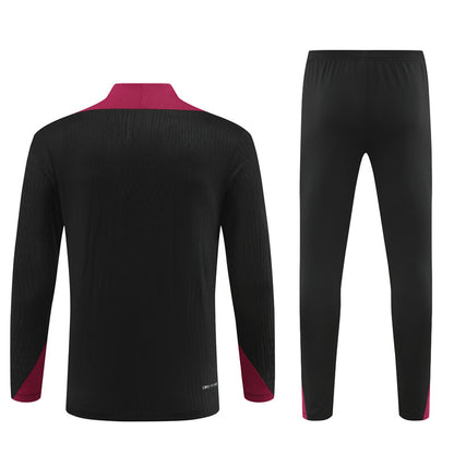 Buzo Completo PSG Negro Burdeo