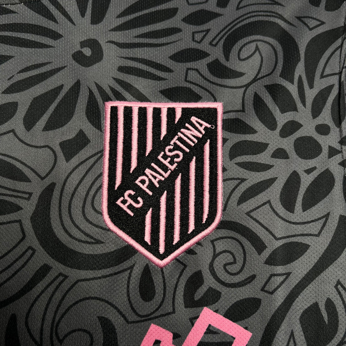 Camiseta Palestino Entrenamiento Negra 2024/25 Versión Fan