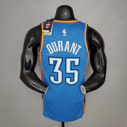 Camiseta Oklahoma City Thunder Camiseta Clásica Celeste Naranja