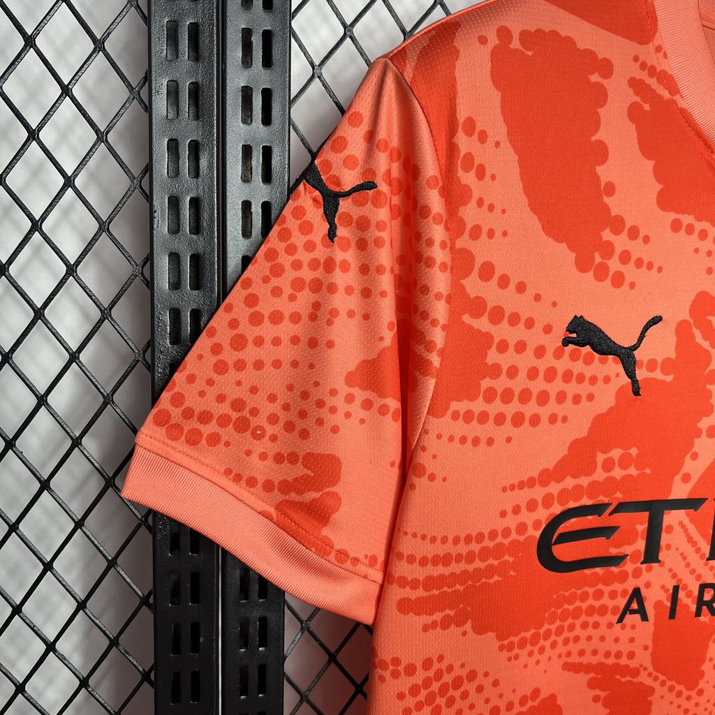 Camiseta Manchester City Portero Naranja 2024/25 Versión Fan