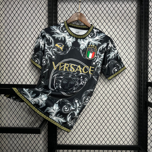 Camiseta Italia Versace Black Edition 2023/24 Versión Fan
