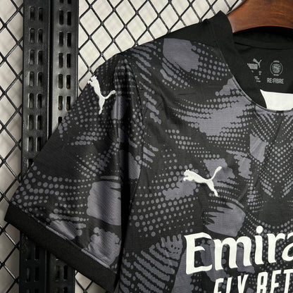 Camiseta AC Milán Portero Negra 2024/25 Versión Fan