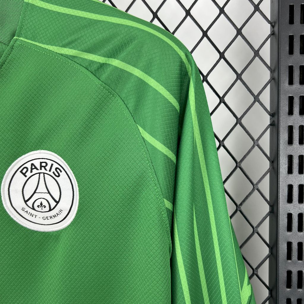 Camiseta Paris Saint-Germain Portero Verde 2025/26 Manga Larga Versión Fan