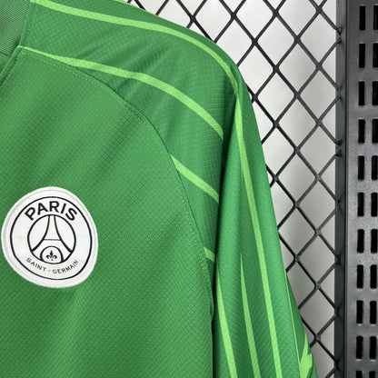 Camiseta Paris Saint-Germain Portero Verde 2025/26 Manga Larga Versión Fan