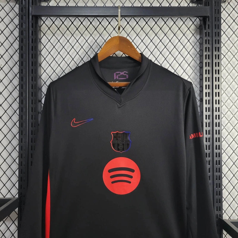 Camiseta FC Barcelona Visita Manga Larga 2024/25 Versión Fan