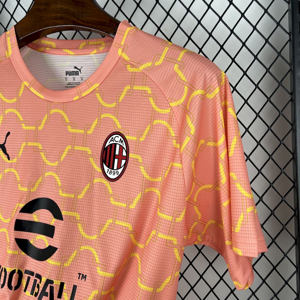 Camiseta AC Milán Pre-Partido 2025/26 Versión Fan