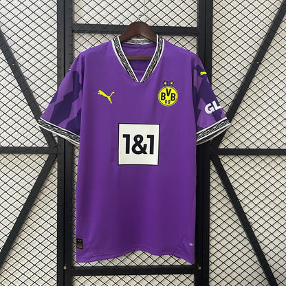 Camiseta Borussia Dortmund Portero Morado 2024/25 Versión Fan
