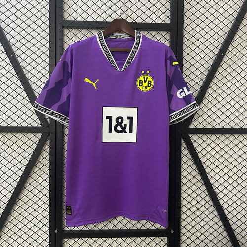 Camiseta Borussia Dortmund Portero Morado 2024/25 Versión Fan