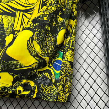 Camiseta Brasil "Edición Cristo Redentor Amarilla" 2024 Versión Fan