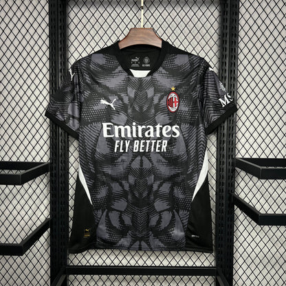 Camiseta AC Milán Portero Negra 2024/25 Versión Fan