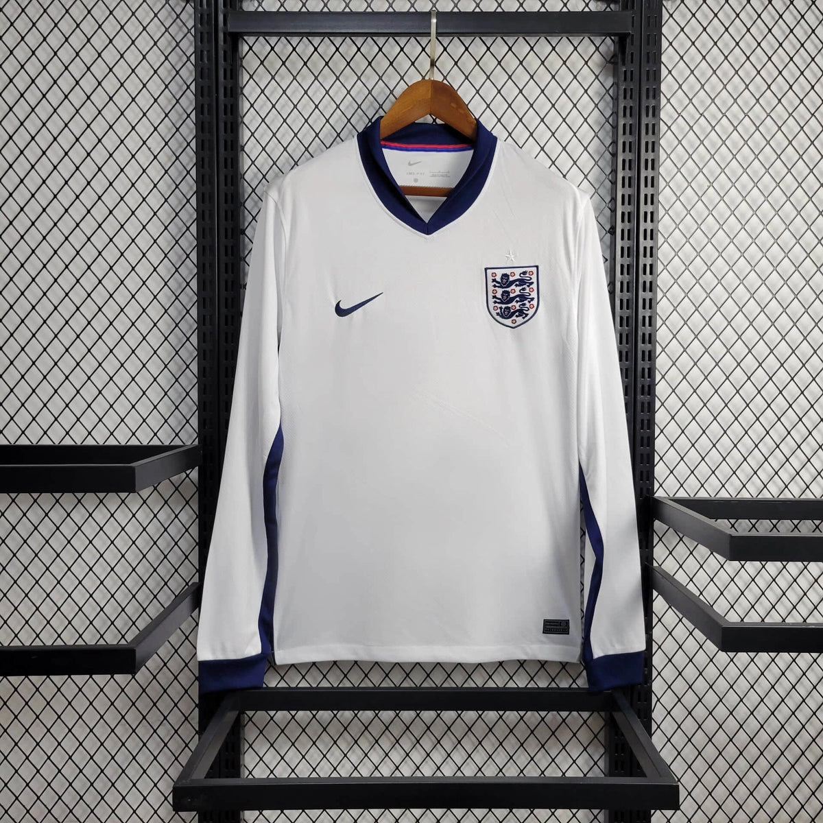 Camiseta Inglaterra Local Manga Larga 2024 Versión Fan