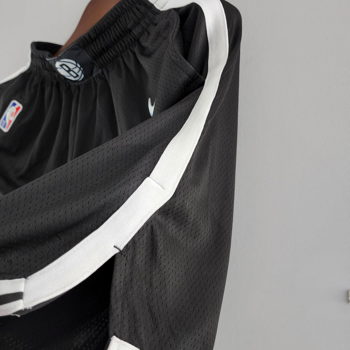 Camiseta NBA 75 Aniversario Brooklyn Nets Shorts Negros